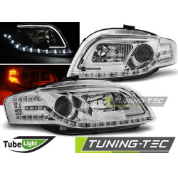 TUNING-TEC žarometi (Tube Light) za AUDI A4 B7 11.04-03.08 (H7/H1), krom, V2