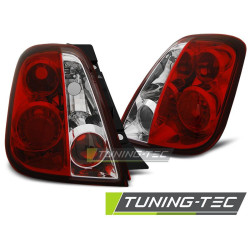 TUNING-TEC zadnje luči za FIAT 500 07, rdeče-bela