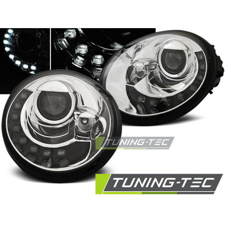 Osvetlenie TUNING-TEC žarometi (DRL) za VW NEW BEETLE 10.98-05.05 (H7), krom | race-shop.si