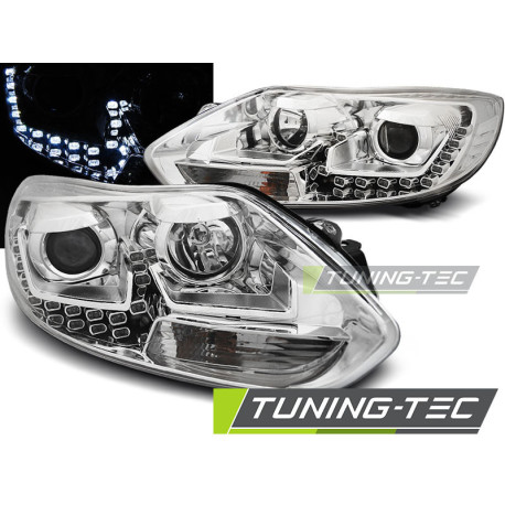 Osvetlenie TUNING-TEC žarometi (DRL) za FORD FOCUS MK3 11- 10.14 (H7/H1), krom | race-shop.si