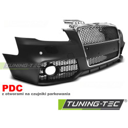 TUNING-TEC sprednji odbijač (Sport) za AUDI A4 04-08 (za parkirne senzorje), črni krom