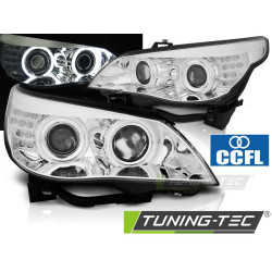 ŽAROMETI ANGEL EYES CCFL KROM (Z LED INDIKATORJEM) za BMW E60/E61 03-07
