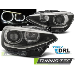 TUNING-TEC žarometi (True DRL) za BMW F20 / 21 11-12.14 (H7), črna