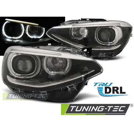 Osvetlenie TUNING-TEC žarometi (True DRL) za BMW F20 / 21 11-12.14 (H7), črna | race-shop.si