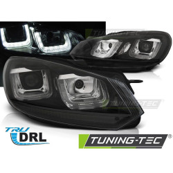 ŽAROMETI U-LED LIGHT DRL ČRNA BLACK LINE za VW GOLF 6 08-12