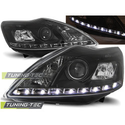 TUNING-TEC žarometi (DRL) za FORD FOCUS II 02.08-10 W/M (H7/H1), črna