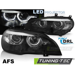 LED ŽAROMETI ANGEL EYES LED DRL ČRNA AFS za BMW X5 E70 07-13 (XENON OEM)