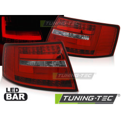 LED BAR ZADNJE LUČI RDEČE BELA za AUDI A6 C6 SEDAN 04.04-08 7-PIN