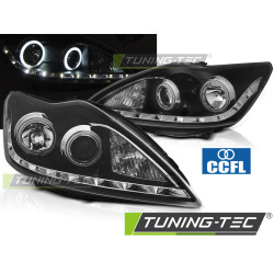 FORD FOCUS II 02.08-10 ANGEL EYES CCFL ČRNA