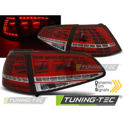 TUNING-TEC LED zadnje luči (Sport, SEQ) za VW GOLF 7 13-17 (HATCHBACK), rdeče-bela, V2