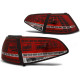 Osvetlenie TUNING-TEC LED zadnje luči (Sport, SEQ) za VW GOLF 7 13-17 (HATCHBACK), rdeče-bela, V2 | race-shop.si
