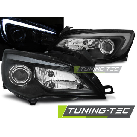 Osvetlenie TUNING-TEC žarometi (Tube Light) za OPEL ASTRA J 10-15 (H9), črna | race-shop.si