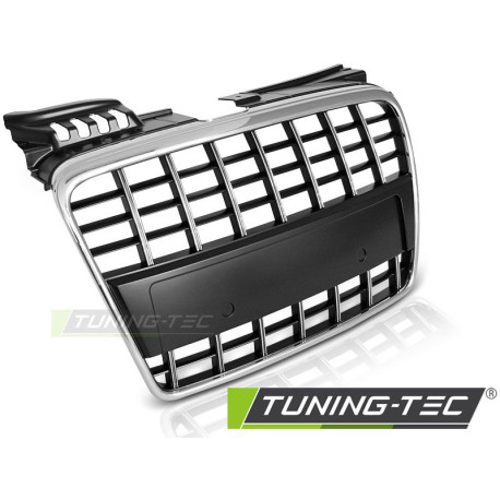 Body kit a vizuálne doplnky TUNING-TEC maska hladilnika (Sport) za AUDI A4 B7 04-08, črni krom | race-shop.si