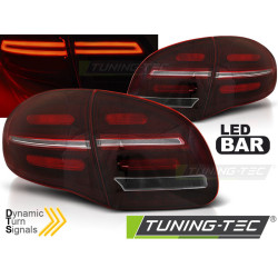 TUNING-TEC LED zadnje luči (LED Bar, SEQ) za WHIE PORSCHE CAYENNE 10-15, rdeča