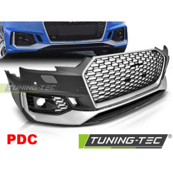 SPREDNJI ODBIJAČ SPORT SREBRNO ČRNA PDC za AUDI A4 B9 08.15-19