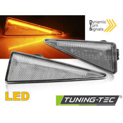 STRANSKI SMERNIKI BELA LED SEQ za RENAULT MEGANE MK2/ SCENIC