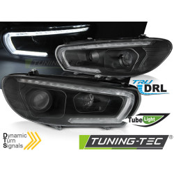 TUNING-TEC žarometi (Tube Light, SEQ) za VW SCIROCCO 08-04.14 (H7/H1), črna