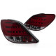 Osvetlenie TUNING-TEC LED zadnje luči (LED Bar) za PEUGEOT 207 3D/5D 05.06-06.09 (HATCHBACK), rdeče-dimna | race-shop.si