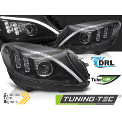 TUNING-TEC žarometi (Tube Light) za MERCEDES W205 14-18, črna