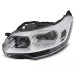 Osvetlenie TUNING-TEC žaromet za CITROEN C5 08-10 (H7/H1, TYC), krom, levo | race-shop.si