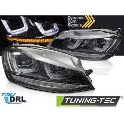 TUNING-TEC žarometi (SEQ) za LINE VW GOLF 7 13-17 (H7), črna