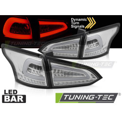 TUNING-TEC LED zadnje luči (SEQ) za FORD FOCUS MK 3 SW 11-18, krom