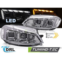 TUNING-TEC LED žarometi (Full LED, DRL, SEQ) za VW GOLF 7 17-19 (LED), krom