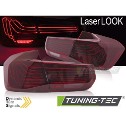 TUNING-TEC LED zadnje luči (Laser Look, SEQ) za BMW F30 11-18 (brez homologacije), rdeča