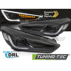 TUNING-TEC žarometi (DRL) za FORD FOCUS MK3 14-18 (H7, brez homologacije), črna