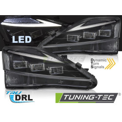 FULL LED HEADLIGHTS LEXUS IS 06-13 LED BLACK