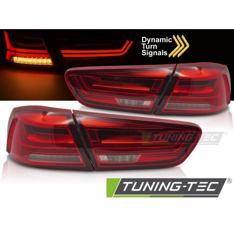 Osvetlenie TUNING-TEC LED zadnje luči za MITSUBISHI LANCER 8 SEDAN 08-16 (brez homologacije), rdeča, V1 | race-shop.si