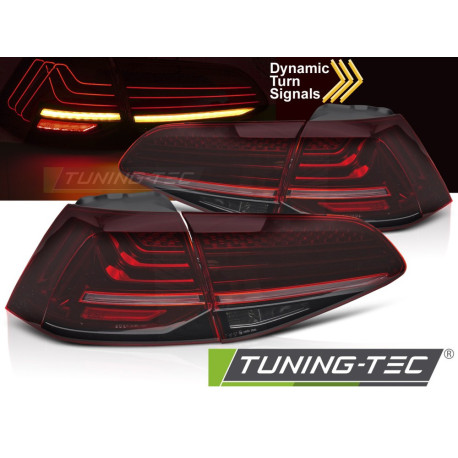 Osvetlenie TUNING-TEC LED zadnje luči (Laser Look, SEQ) za VW GOLF 7 13-19, rdeča | race-shop.si