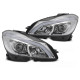 Osvetlenie TUNING-TEC žarometi (Tube Light, DRL, SEQ) za MERCEDES W204 11-14 (H9), krom | race-shop.si