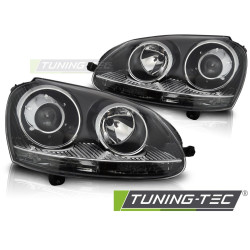 Headlights for VW GOLF V 03-09 (Black)