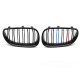 Body kit a vizuálne doplnky TUNING-TEC maska hladilnika (Sport M-Look Double Bar) za BMW E60 / E61 03-10, sijajno črna | race-shop.si