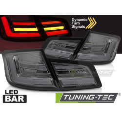 Led Bar Tail Lights for BMW F10 10-13 (Smoke SEQ)