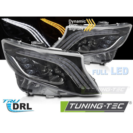 Osvetlenie TUNING-TEC LED žarometi (Full LED, DRL, SEQ) za MERCEDES V-CLASS / VITO W447 14-23 (LED, brez homologacije), V1 | race-shop.si