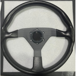 3 spoke steering wheel RACES Beep, 350mm, polyurethane, flat, black