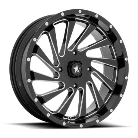 MSA aluminum wheels MSA Offroad Wheels M46 BLADE platišče 20x7 4x110 86 ET0, Sijajna črna | race-shop.si