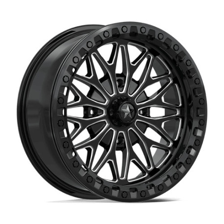 MSA aluminum wheels MSA Offroad Wheels MA53 BOLO BEADLOCK platišče 18x7 4x137 96 ET10, Sijajna črna | race-shop.si