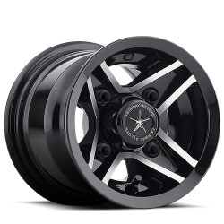 Fairway Alloys FA127 DIVOT UTV platišče 8x7 4x101.6 70.7 ET0, Sijajna črna