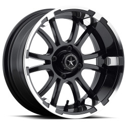 Fairway Alloys FA134 SIXER UTV platišče 14x6.5 4x101.6 70.7 ET-20, Mat črna