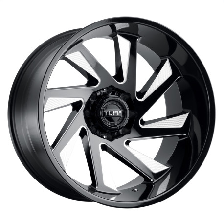 Tuff aluminum wheels Tuff T1B platišče 20x10 5x150 110.1 ET-23, Sijajna črna | race-shop.si