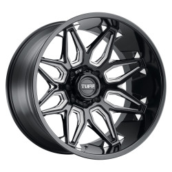 Tuff T3B platišče 24x14 8x165.1 125.1 ET-72, Sijajna črna