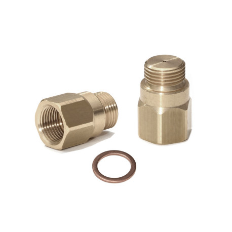 Adapterji in lambda sonde Lambda (o2) Probe spacer adapter (emulator) straight, galvanised steel, 2 mm bore | race-shop.si