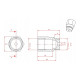 Adapterji in lambda sonde Lambda (o2) Probe spacer adapter (emulator) straight, galvanised steel, 2 mm bore | race-shop.si