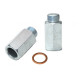 Adapterji in lambda sonde Lambda (o2) Probe spacer adapter (emulator) straight, galvanised steel, 2 mm bore | race-shop.si
