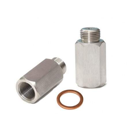 Adapterji in lambda sonde Lambda (o2) Probe spacer adapter (emulator) straight, stainless steel, 3 mm bore | race-shop.si