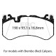 Zavore EBC Sprednje zavorne ploščice EBC Redstuff Ceramic DP31939C | race-shop.si
