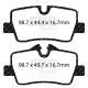Zavore EBC Zadnje zavorne ploščice EBC Redstuff Ceramic DP32414C | race-shop.si